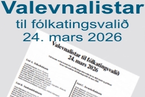 Valevnalistar til fólkatingsvalið